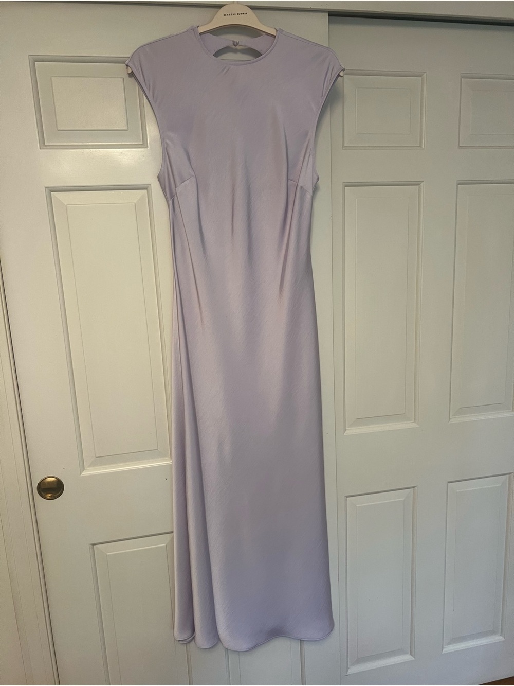 Bardot Lavender Cap-Sleeve Maxi Dress